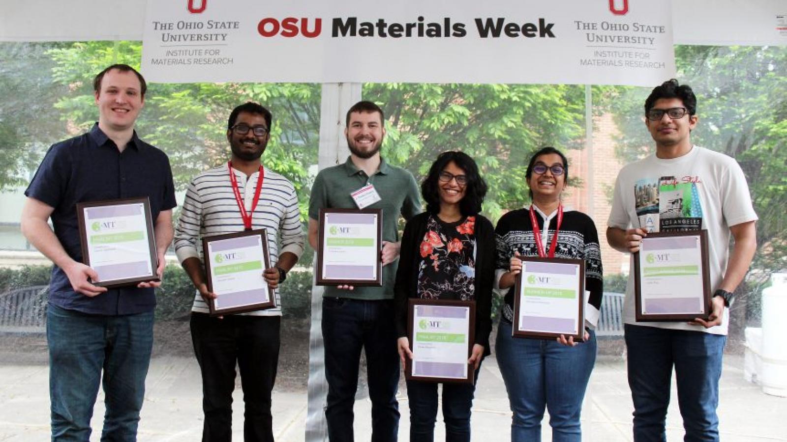 Presenters in the Three Minute Thesis challenge during Ohio State's 2019 Materials Week